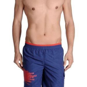 New Just Cavalli Men’s Swim Trunks Blue/Red Board Shorts Sizes: XXS, XS, S, XL